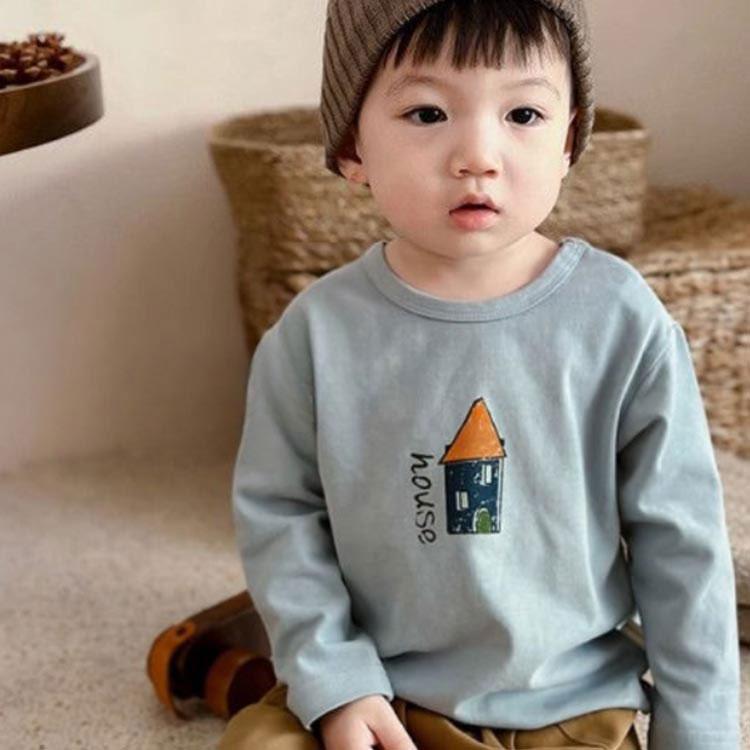 2枚セット ベビー Tシャツ プリント 長袖tシャツ 子供服 キッズ 赤ちゃん 男の子 女の子 綿 ロンT トップス カットソー 66 70 80 9 |  | 01