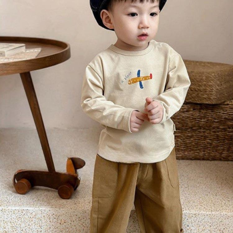 2枚セット ベビー Tシャツ プリント 長袖tシャツ 子供服 キッズ 赤ちゃん 男の子 女の子 綿 ロンT トップス カットソー 66 70 80 9 |  | 03