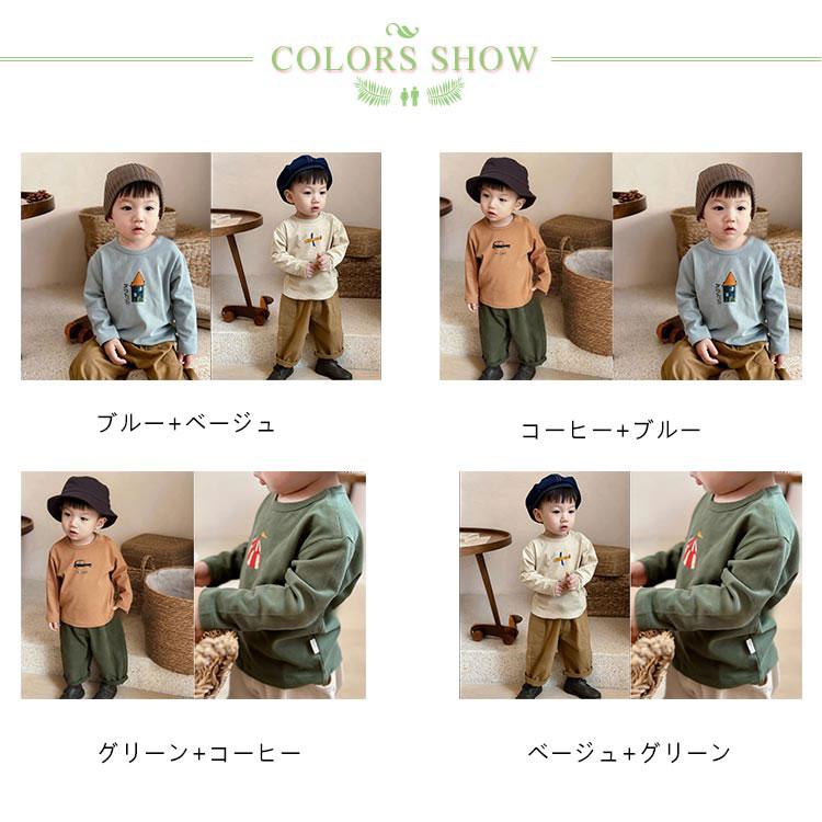 2枚セット ベビー Tシャツ プリント 長袖tシャツ 子供服 キッズ 赤ちゃん 男の子 女の子 綿 ロンT トップス カットソー 66 70 80 9 |  | 06