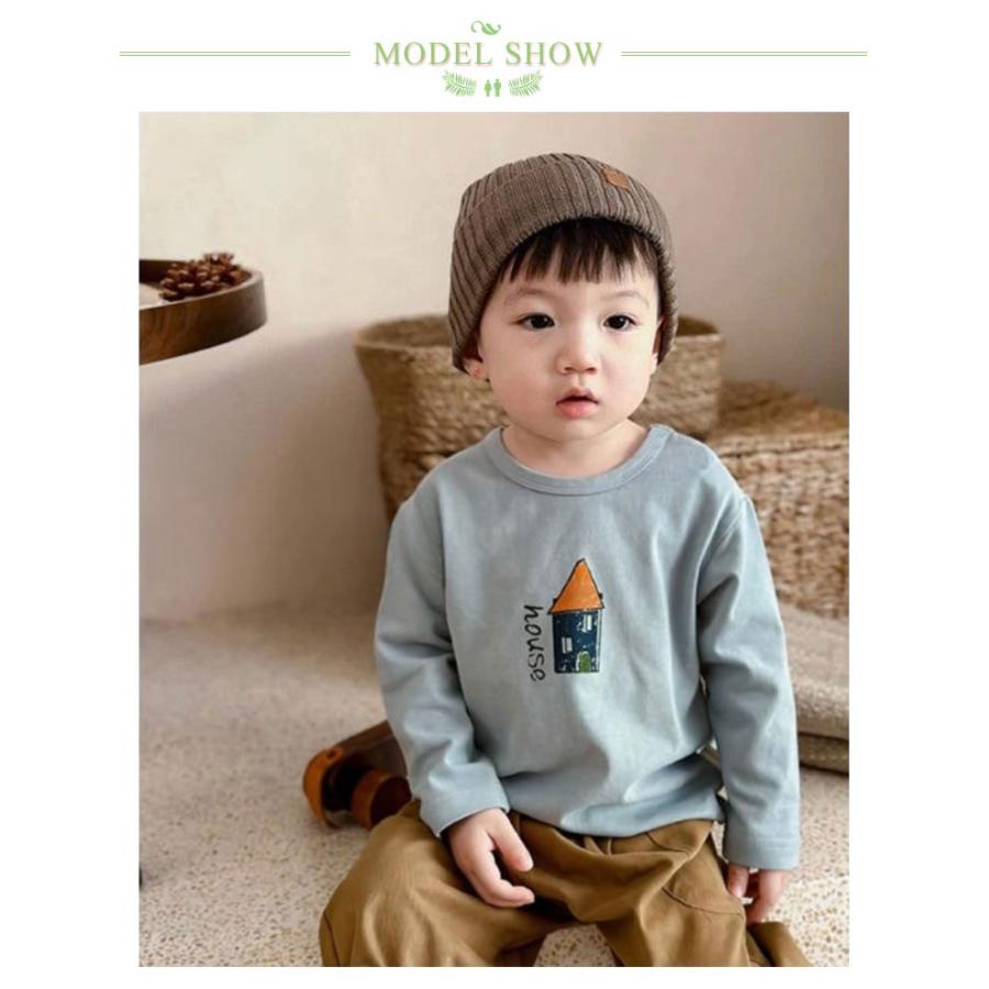 2枚セット ベビー Tシャツ プリント 長袖tシャツ 子供服 キッズ 赤ちゃん 男の子 女の子 綿 ロンT トップス カットソー 66 70 80 9 |  | 08