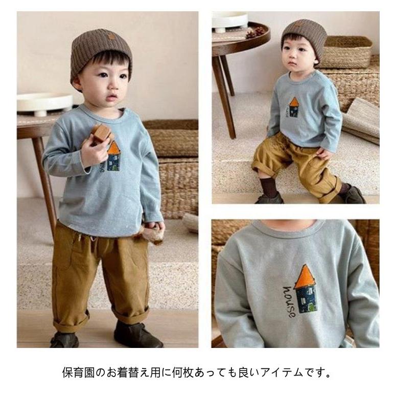 2枚セット ベビー Tシャツ プリント 長袖tシャツ 子供服 キッズ 赤ちゃん 男の子 女の子 綿 ロンT トップス カットソー 66 70 80 9 |  | 09