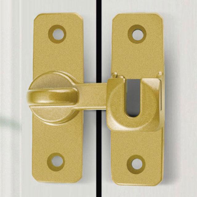 ドアロック 90度 180度 ドアバックル ドア留め金ロック 引き戸 鍵 後付け 部屋鍵後付け 室内ドア後付け鍵 防犯 赤ちゃん守り ドアロック 亜鉛 |  | 03