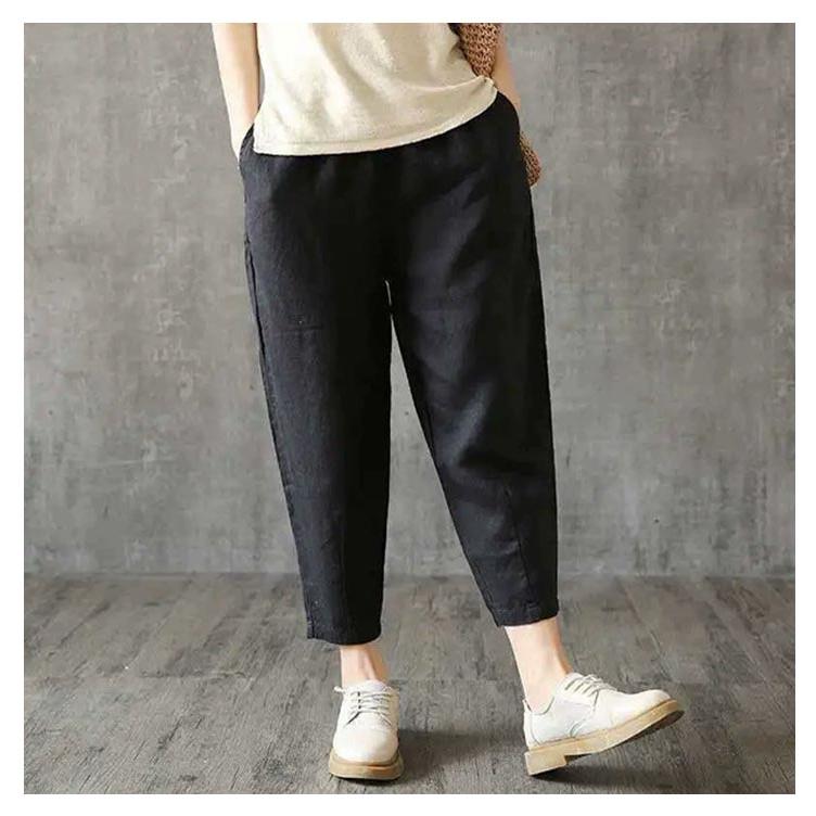 2枚セット！綿麻パンツ 九分丈 レディース クロップドパンツ 春 夏 リネンパンツ 綿麻 パンツ テーパードパンツ ロング丈 ズボン コットン リネン |  | 15