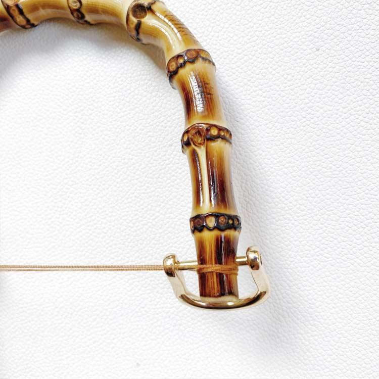 【2本組】バンブー 持ち手 バッグ 取っ手 金具付き ゴールド 内幅120mm/95mm 竹持ち手 修理 交換用 付け替え ハンドル 竹 U型 丸型 |  | 04