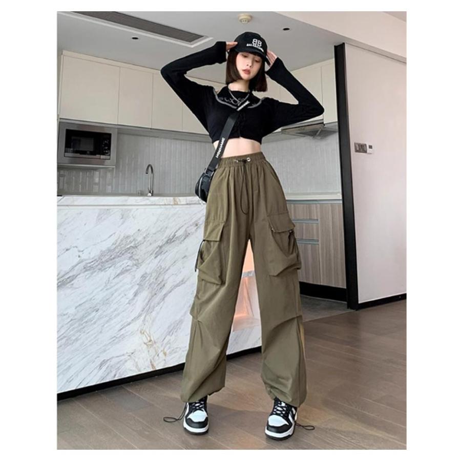 カーゴパンツ レディース かっこいい ダンス 衣装 カーゴパンツ 長ズボン ヒップホップ 韓国ファッション ストリート 春夏秋 ボトム トレンド 韓国 |  | 15