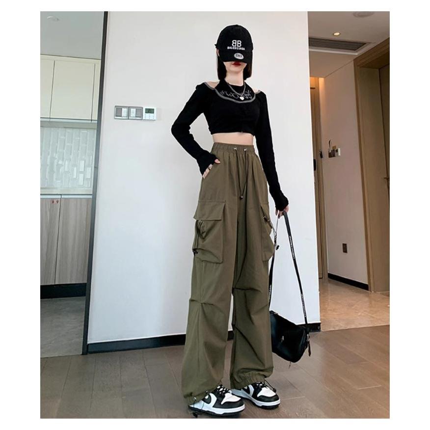 カーゴパンツ レディース かっこいい ダンス 衣装 カーゴパンツ 長ズボン ヒップホップ 韓国ファッション ストリート 春夏秋 ボトム トレンド 韓国 |  | 16