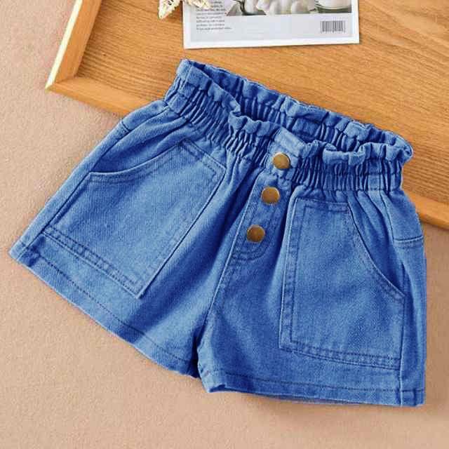 ショートパンツ デニム 子供服 キッズ 女の子 デニムパンツ ボトムス ハーフパンツ ガールズ 女児 フリル レース ジーンズ デニム パンツ 夏 夏 |  | 02