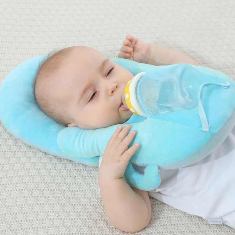 赤ちゃん セルフミルク 授乳 クッション 哺乳瓶ホルダー 飲み枕 セルフミルクッション ハンズフリー へたらない 寝かせ 枕 マタニティ ピロー 授乳 |  | 04