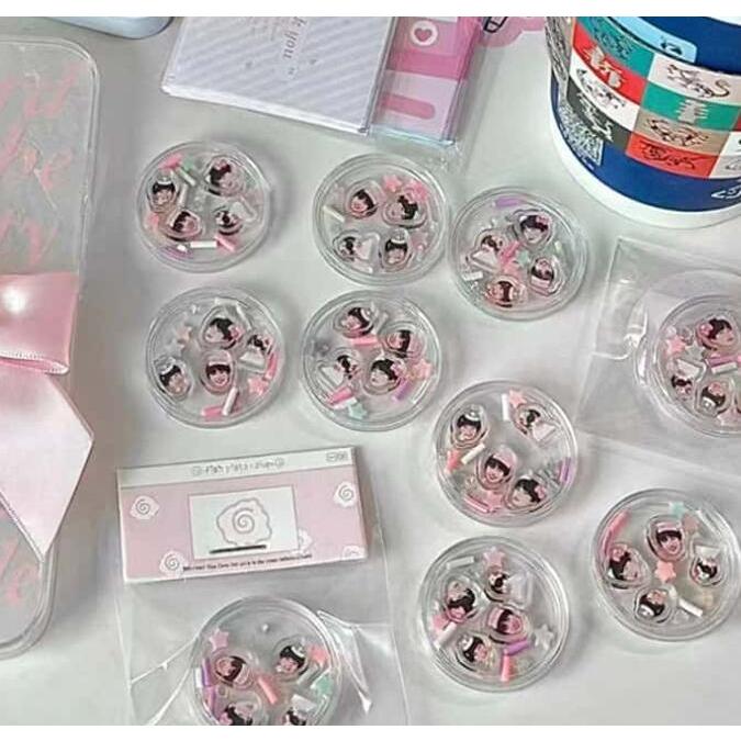 50個セット カプセルシール 作れる 手作りキット シャカシャカ動く カプセル 簡単 初心者 レジン不要 トークンカプセル ホルダー 子ども シール |  | 12