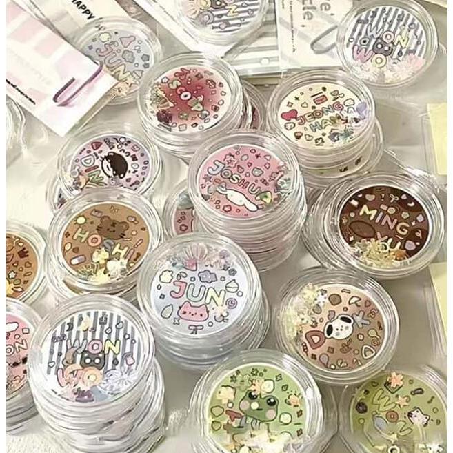 50個セット カプセルシール 作れる 手作りキット シャカシャカ動く カプセル 簡単 初心者 レジン不要 トークンカプセル ホルダー 子ども シール |  | 15
