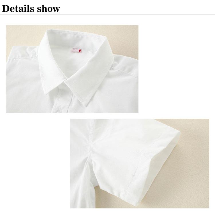 スクールシャツ キッズ 半袖 子供 男子 シャツ 小学生 入学 入園 中学生 ジュニア ワイシャツ 男の子 制服 通園 通学 女の子 発表会 無地 白 |  | 11