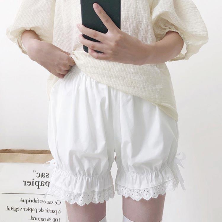 フリル ペチコート レディース コスプレ衣装 下着 レース インナー かぼちゃパンツ 肌着 ボトムス ショート ペチパンツ 無地 かわいい 透け防止 |  | 03