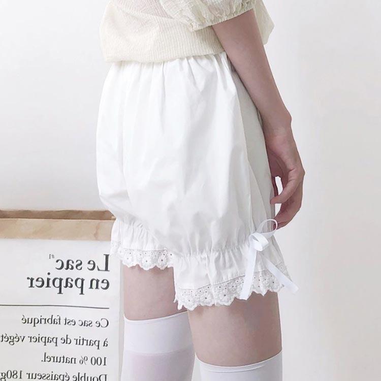 フリル ペチコート レディース コスプレ衣装 下着 レース インナー かぼちゃパンツ 肌着 ボトムス ショート ペチパンツ 無地 かわいい 透け防止 |  | 04