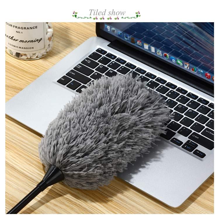 はたき ほこり払い ホコリ取り ハンディモップ ほこりキャッチャー 掃除道具 軽量 マイクロファイバー コンパクト 丸洗いOK 本棚 コンピューター |  | 06