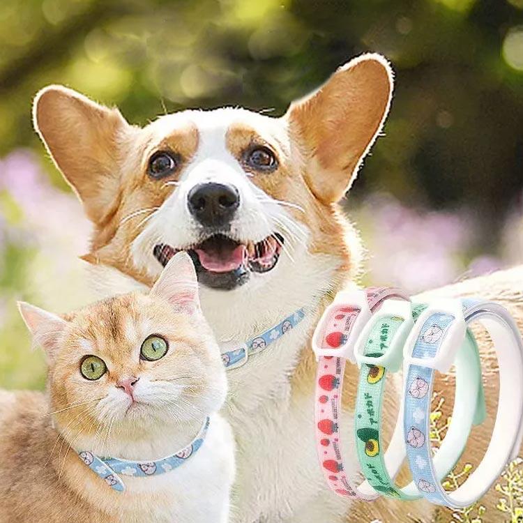 2個セット ペット防虫首輪 天然成分 植物 犬用 猫用 虫よけ首輪 蚊よけ ノミ取り ノミ除け 寄生虫よけ 防虫  安心 ペット首輪 可愛い 猫用首輪 |  | 01