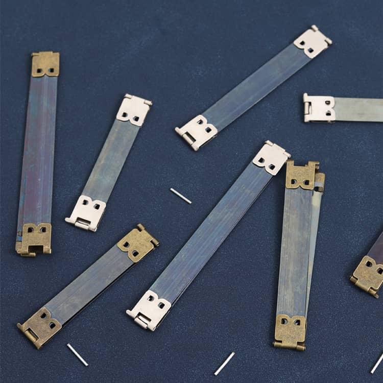ばね口金具 16本セット 幅1.5cm 8cm 8.5cm 10cm 12cm バネ口金 バネポーチ がま口 バネ口金具 ばね口金 バネ口 ばね口 ぱ |  | 03