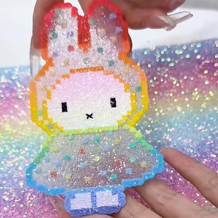 3枚入 アイロンビーズ用 アイロンペーパー キラキラ 虹色 アイロンペーパー 誰でも簡単 ホットビーズ ナノビーズ 趣味 DIY 飾り物 手作り素材 |  | 16