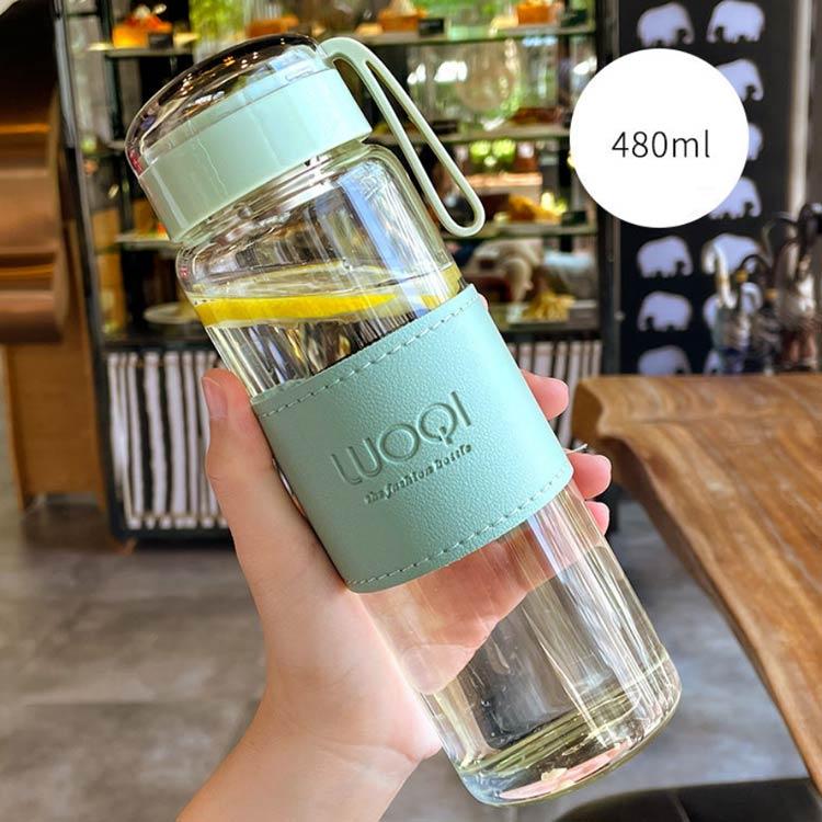 水筒 ウォーターボトル 340ml 480ml 断熱カバー付き フィルター付き 大容量 漏れ防止 ボトル マイボトル クリアボトル コンパクトボトル |  | 01