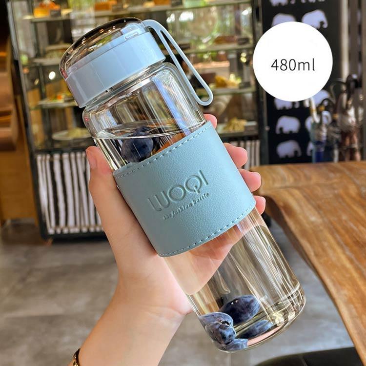 水筒 ウォーターボトル 340ml 480ml 断熱カバー付き フィルター付き 大容量 漏れ防止 ボトル マイボトル クリアボトル コンパクトボトル |  | 02