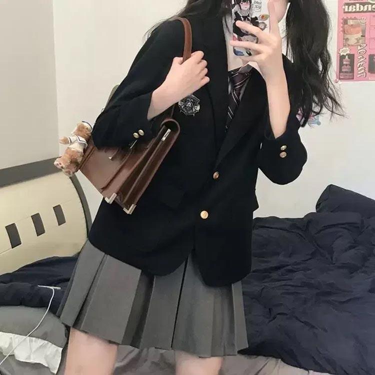 4点セット 女子高生 制服 リボン ブレザー スカート シャツ セット JK 学生 スクール コスプレ ファッション 高生 制服 高校制服 学生服 学 |  | 03