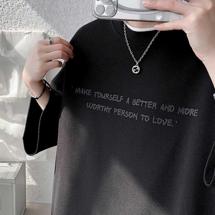 2枚セット 7分袖Tシャツ メンズ オーバーサイズ メンズ tシャツ 7分袖 ビッグ t シャツ オーバー サイズ 丸首 ビッグtシャツ 接触冷感 速 |  | 04