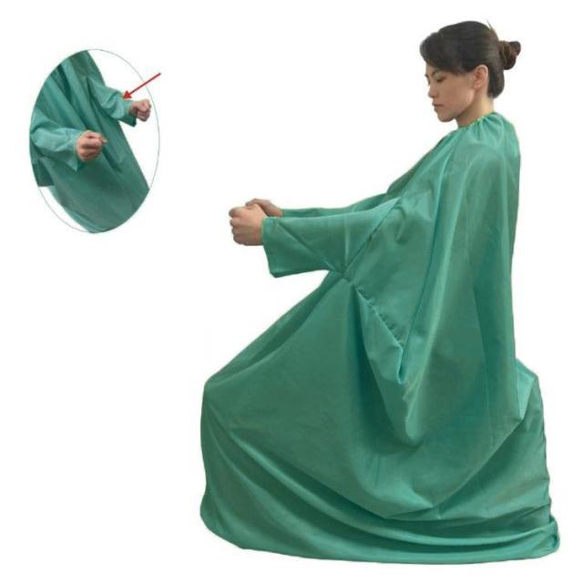 よもぎ蒸し マント 手が出せる 温活マット 座浴服 よもぎ蒸し専用服 業務用 家庭 レディース メンズ 温活 座浴 防水 着脱簡単 ゴム製ネック 男女 |  | 11