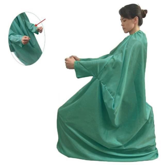よもぎ蒸し マント 手が出せる 温活マット 座浴服 よもぎ蒸し専用服 業務用 家庭 レディース メンズ 温活 座浴 防水 着脱簡単 ゴム製ネック 男女 |  | 01