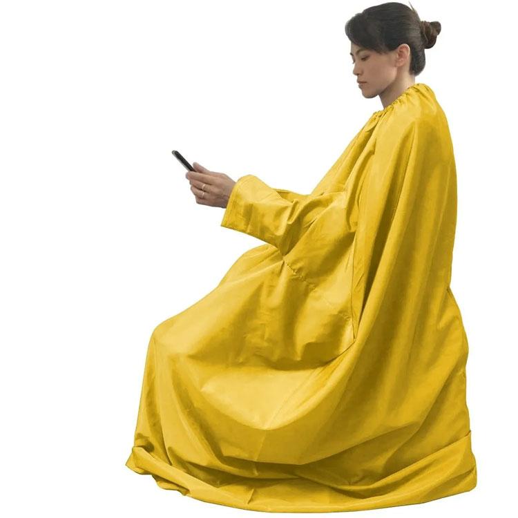 よもぎ蒸し マント 手が出せる 温活マット 座浴服 よもぎ蒸し専用服 業務用 家庭 レディース メンズ 温活 座浴 防水 着脱簡単 ゴム製ネック 男女 |  | 02