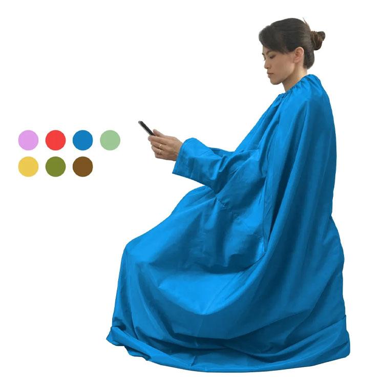 よもぎ蒸し マント 手が出せる 温活マット 座浴服 よもぎ蒸し専用服 業務用 家庭 レディース メンズ 温活 座浴 防水 着脱簡単 ゴム製ネック 男女 |  | 04