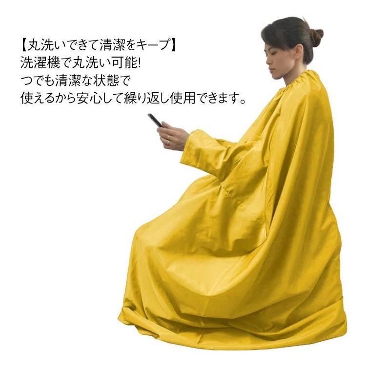 よもぎ蒸し マント 手が出せる 温活マット 座浴服 よもぎ蒸し専用服 業務用 家庭 レディース メンズ 温活 座浴 防水 着脱簡単 ゴム製ネック 男女 |  | 09