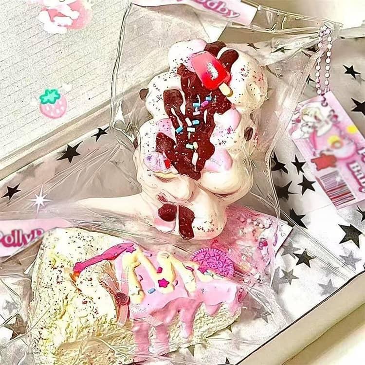 6個~7個セット スクイーズ 福袋 ブラインドボックス 大サイズ 中サイズ 肉球 ネコ ねこ ケーキ パン 低反発 おもちゃ かわいい 握る ストレス |  | 12