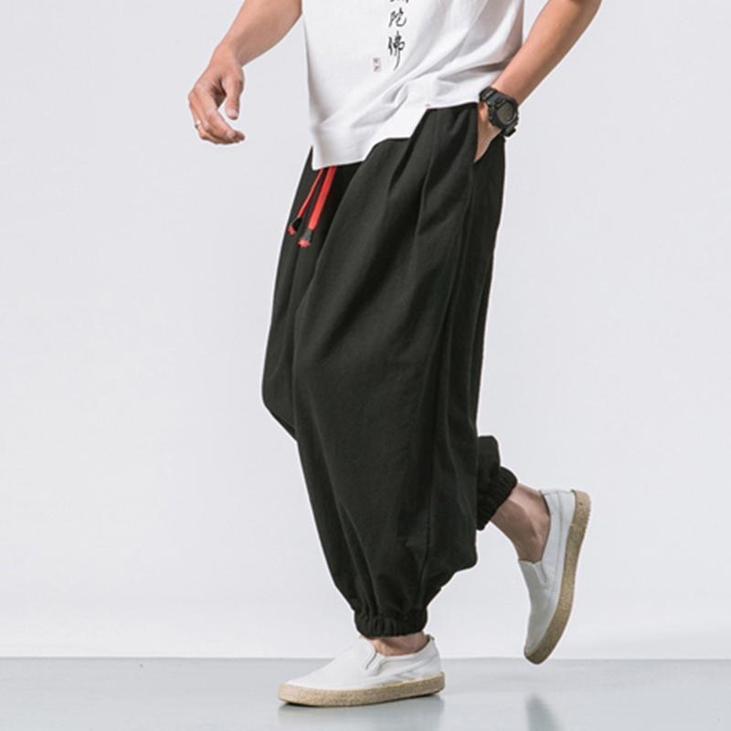 サルエルパンツ メンズ ワイドパンツ リネンイージーパンツ ハーレムパンツ ガウチョパンツ 薄手 カジュアル 大きいサイズ | ブランド登録なし | 17