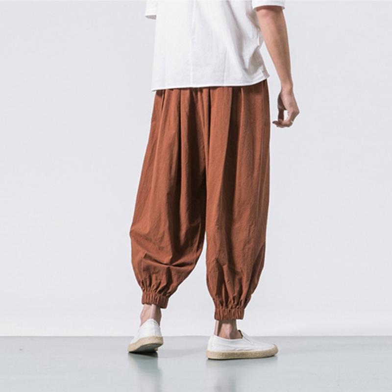 サルエルパンツ メンズ ワイドパンツ リネンイージーパンツ ハーレムパンツ ガウチョパンツ 薄手 カジュアル 大きいサイズ | ブランド登録なし | 06