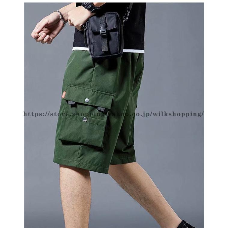 ハーフパンツ カーゴパンツ メンズ 5分丈 ショートパンツ 短パン 大きいサイズ 半ズボン カーゴショーツ ミリタリー ゆったり 通気 吸汗 夏 | ブランド登録なし | 17