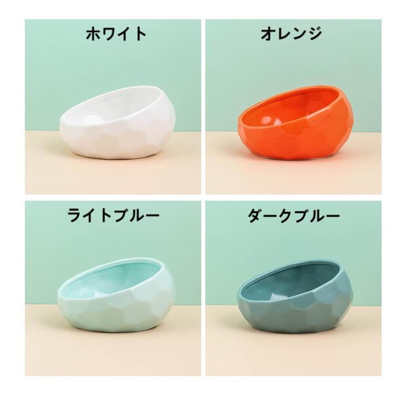 ペット食器 陶器 おしゃれ 猫 犬 フードボウル 皿 可愛い 食事 餌入れ 水入れ 台 犬 猫 食器 給水器 給餌器 食べやすいフードボウル エサ入れ | ブランド登録なし | 01