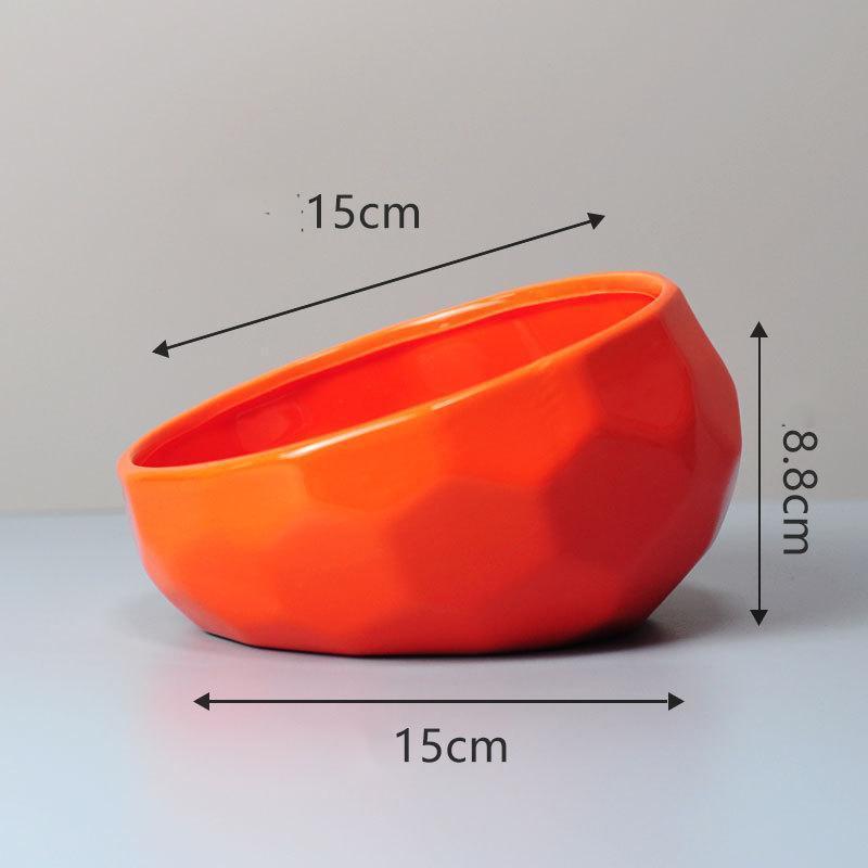 ペット食器 陶器 おしゃれ 猫 犬 フードボウル 皿 可愛い 食事 餌入れ 水入れ 台 犬 猫 食器 給水器 給餌器 食べやすいフードボウル エサ入れ | ブランド登録なし | 03