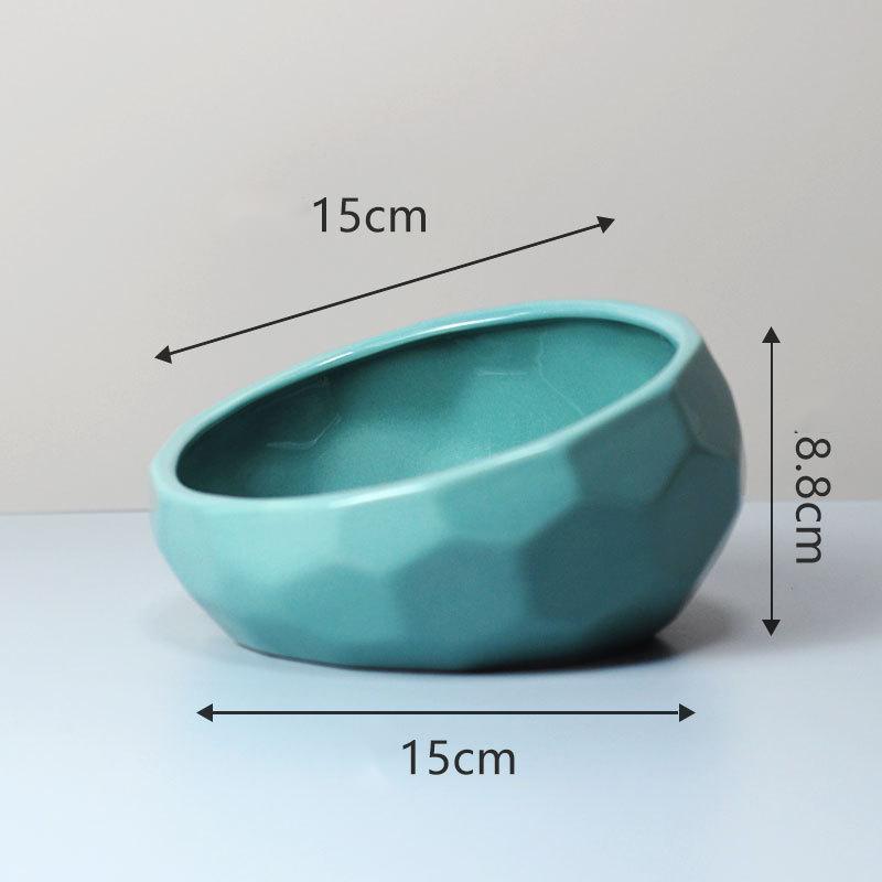 ペット食器 陶器 おしゃれ 猫 犬 フードボウル 皿 可愛い 食事 餌入れ 水入れ 台 犬 猫 食器 給水器 給餌器 食べやすいフードボウル エサ入れ | ブランド登録なし | 04