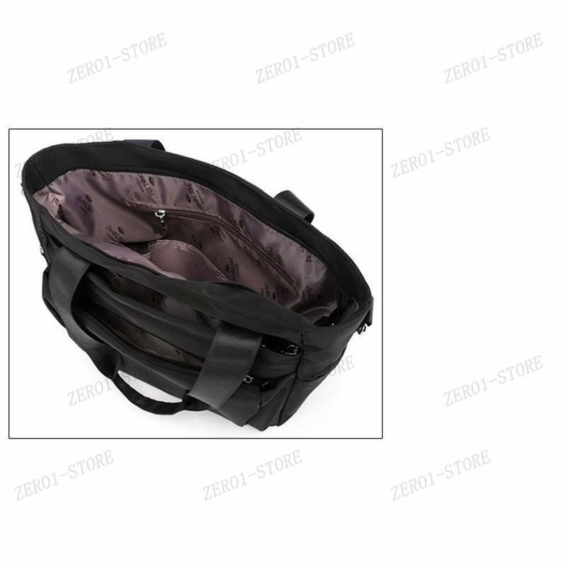 レディース a4 トートバッグ ショルダー 2way 大きめ 軽量 通勤 通学 ナイロン 斜めがけ 撥水 ファスナー付き | ブランド登録なし | 11