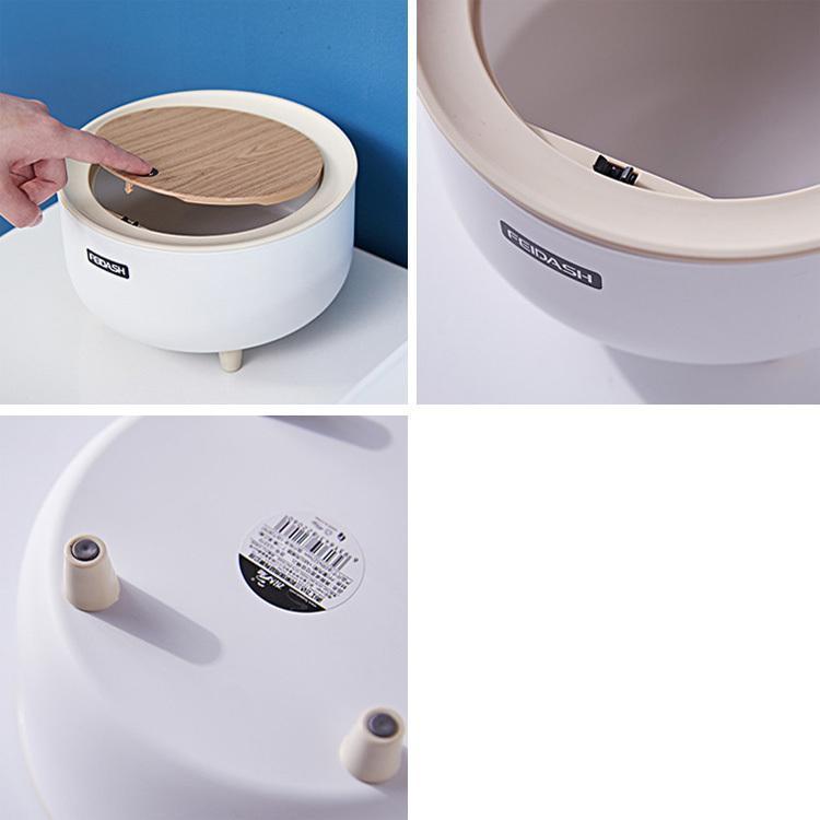 ゴミ箱 ごみ箱 ダストボックス ふた付き 蓋つき 臭わない 円型 ゴミ袋が見えない ワンタッチ 7l 7リットル 足付き リビング | ブランド登録なし | 11