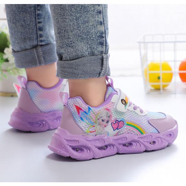スニーカー キッズ ジュニア 園児 女の子 かわいい 光る靴 子供靴 キッズシューズ LED ひかる ピンク | ブランド登録なし | 12