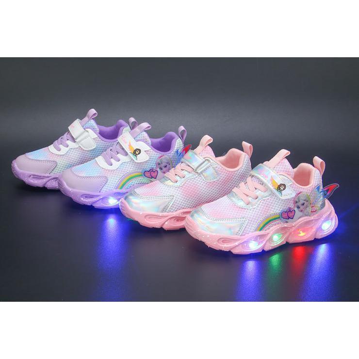 スニーカー キッズ ジュニア 園児 女の子 かわいい 光る靴 子供靴 キッズシューズ LED ひかる ピンク | ブランド登録なし | 14