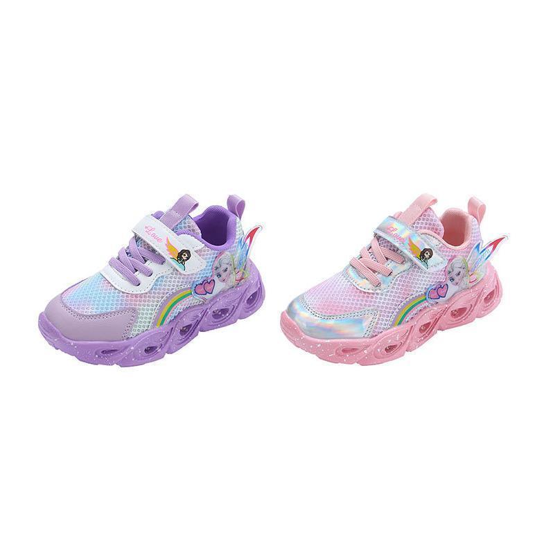 スニーカー キッズ ジュニア 園児 女の子 かわいい 光る靴 子供靴 キッズシューズ LED ひかる ピンク | ブランド登録なし | 05