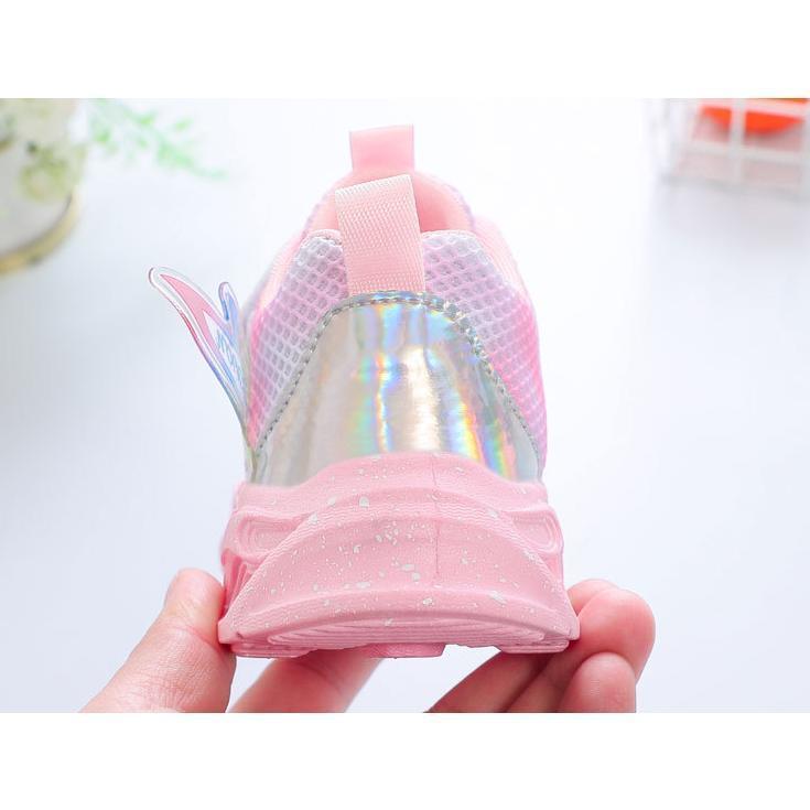 スニーカー キッズ ジュニア 園児 女の子 かわいい 光る靴 子供靴 キッズシューズ LED ひかる ピンク | ブランド登録なし | 06