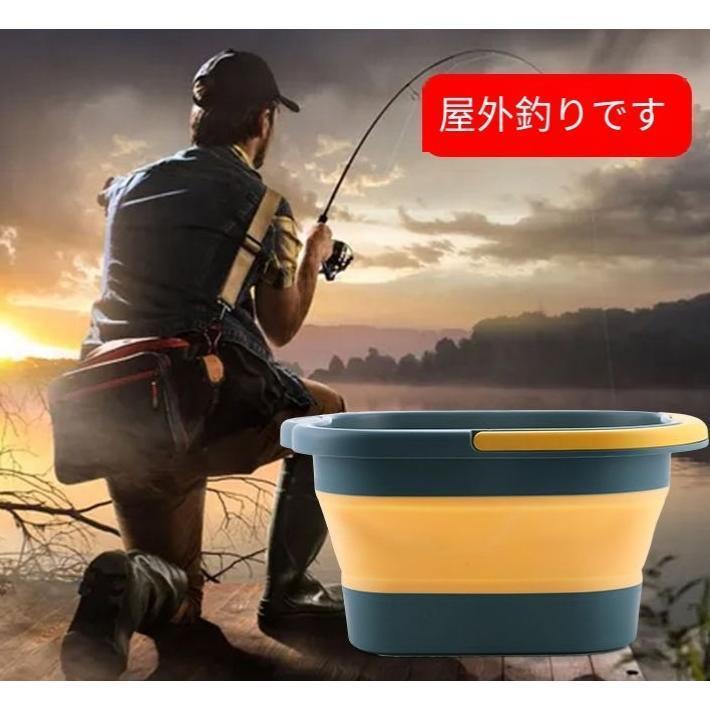 折りたたみバケツ 足湯 バケツ 洗濯桶 持ち運び 大容量 コンパクト 足洗い器 アウトドア 洗車 洗濯 掃除 便利 13L 軽量 |  | 12