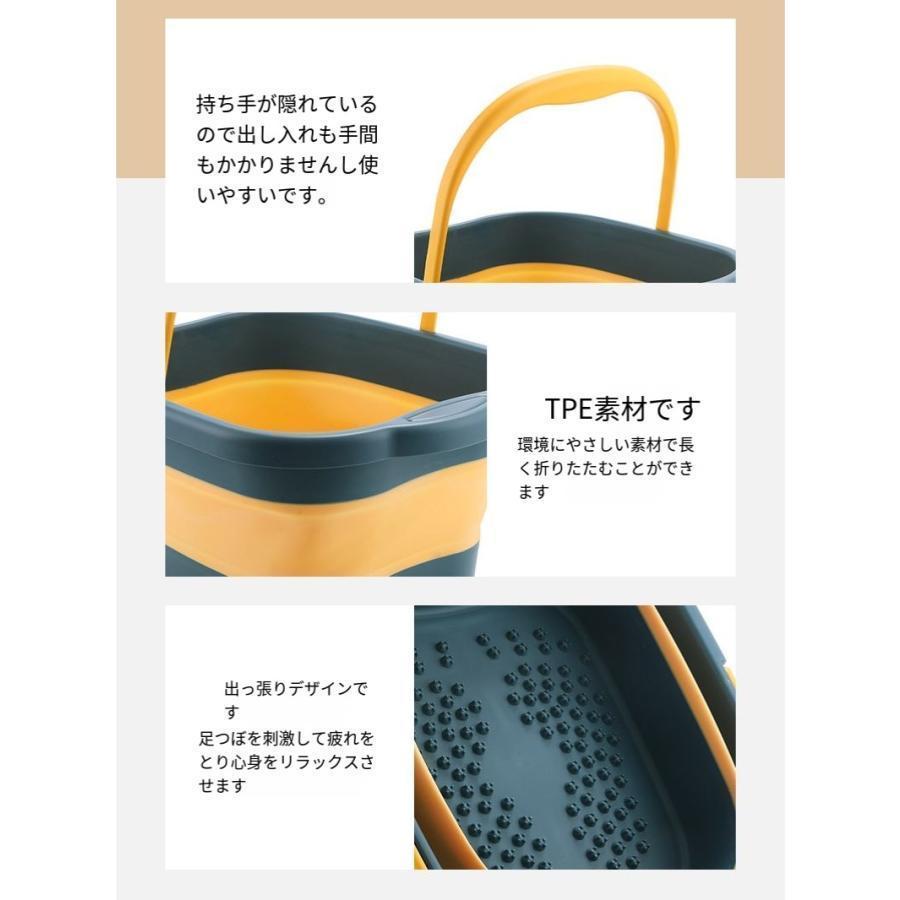 折りたたみバケツ 足湯 バケツ 洗濯桶 持ち運び 大容量 コンパクト 足洗い器 アウトドア 洗車 洗濯 掃除 便利 13L 軽量 |  | 14