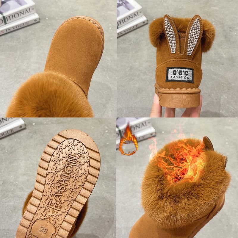 ショートブーツ キッズ 女の子 ハート 可愛い ボアブーツ 裏起毛 履きやすい カジュアル 防寒ブーツ 防風保温 | ブランド登録なし | 10