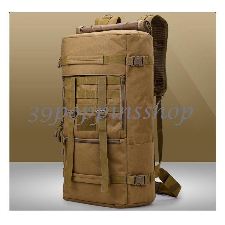 ドイツ軍タイプ 50Lリュックサック ミリタリーバッグ 防水 フレクターフレクターン迷彩柄ブラックオリーブ カモ柄 バックパック | ブランド登録なし | 10