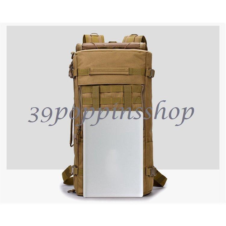 ドイツ軍タイプ 50Lリュックサック ミリタリーバッグ 防水 フレクターフレクターン迷彩柄ブラックオリーブ カモ柄 バックパック | ブランド登録なし | 03