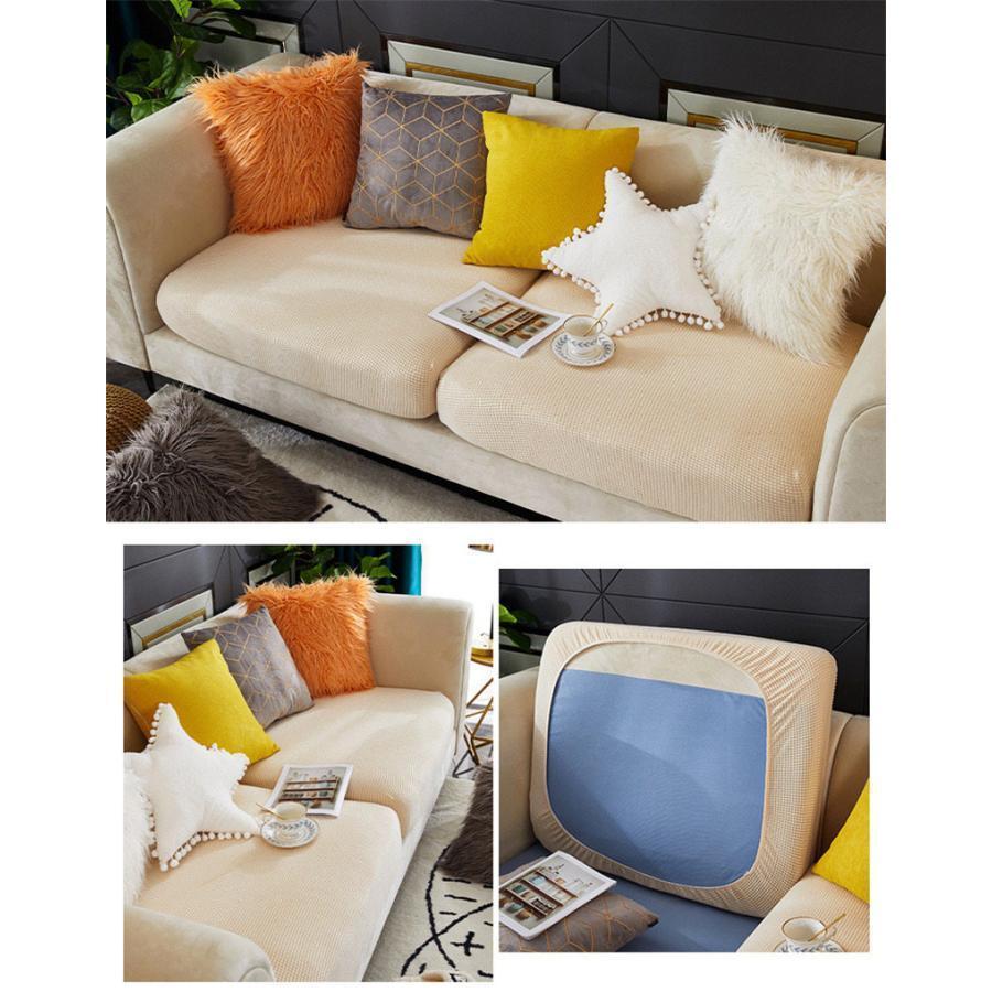 18色ソファーカバー 北欧モダン ソファー座面カバー ストレッチ ソファークッションカバー オールシーズン 耐久性 春 夏 四季適用 洗える 通気性 | ブランド登録なし | 13