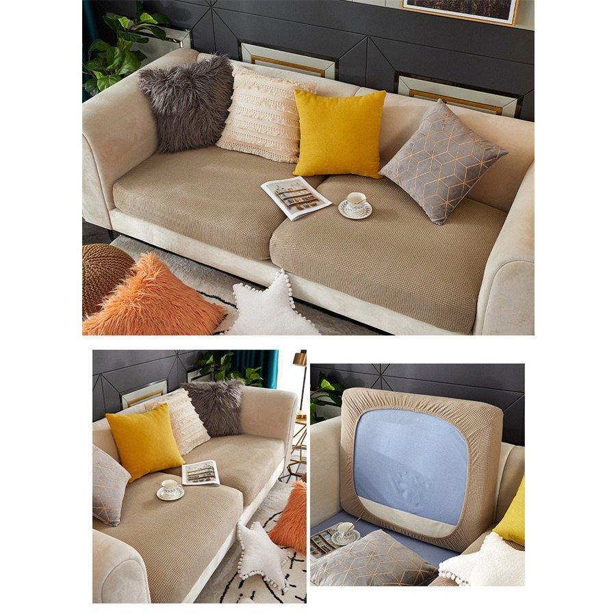 18色ソファーカバー 北欧モダン ソファー座面カバー ストレッチ ソファークッションカバー オールシーズン 耐久性 春 夏 四季適用 洗える 通気性 | ブランド登録なし | 14